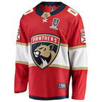 Florida Panthers  2025 Stanley Cup Champions Breakaway Custom Jersey - Red