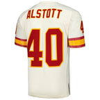 Mike Alstott Tampa Bay Buccaneers Chainstitch Legacy Jersey - Cream