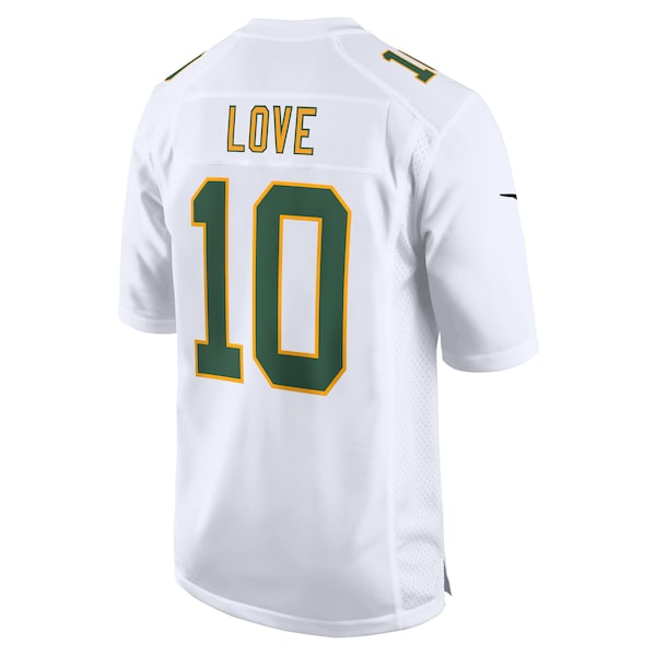 Jordan Love Green Bay Packers Nike Fashion Game Jersey - White