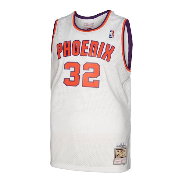 Amar'e Stoudemire Phoenix Suns 2001/02 Hardwood Classics Swingman Jersey - White/Purple