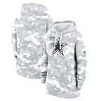 Dallas Cowboys Nike Women's 2024 Salute To Service Club Fleece Pullover Hoodie - Arctic Camo