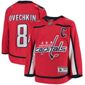 Alexander Ovechkin Washington Capitals Youth Home Premier Player Jersey - Red/Navy