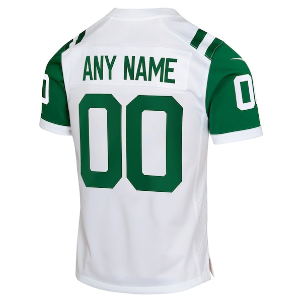 New York Jets Nike Youth Classic Alternate Custom Replica Jersey - White