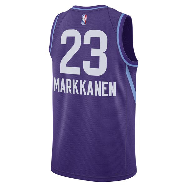 Lauri Markkanen Utah Jazz Nike Unisex 2024/25 Swingman Player Jersey - City Edition - Purple