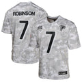Bijan Robinson Atlanta Falcons Nike Youth 2024 Salute to Service Game Jersey - Arctic Camo
