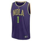Zion Williamson New Orleans Pelicans  2024/25 Fast Break Player Jersey - City Edition - Purple