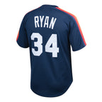 Nolan Ryan Houston Astros Youth Cooperstown Collection Mesh Batting Practice Jersey - Navy