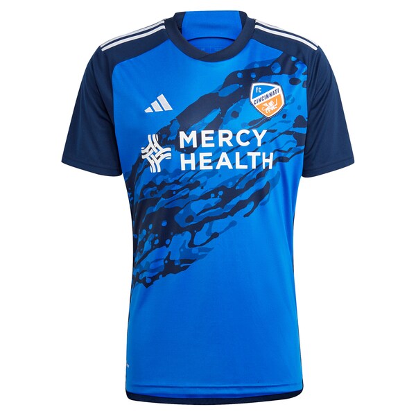 FC Cincinnati adidas 2024 River Kit Replica Custom Jersey - Blue