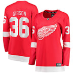 John Gibson Detroit Red Wings  Women's Home Breakaway Jersey - Red