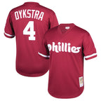 Lenny Dykstra Philadelphia Phillies Youth Cooperstown Collection Mesh Batting Practice Jersey - Burgundy