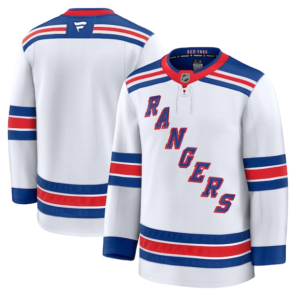 New York Rangers  Away Premium Jersey - White/Navy/Blue