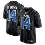 Amon-Ra St. Brown Detroit Lions Nike Carbon Fashion Jersey - Carbon Black