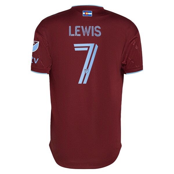 Jonathan Lewis Colorado Rapids adidas 2024 Club Authentic Player Jersey - Burgundy