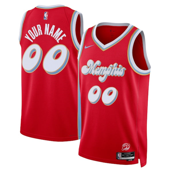 Memphis Grizzlies Nike Unisex 2024/25 Custom Swingman Jersey - City Edition - Red
