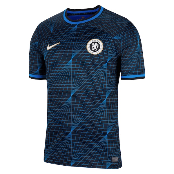 Christopher Nkunku Chelsea Nike 2023/24 Away Stadium Replica Player Jersey - Navy/Blue/Mint