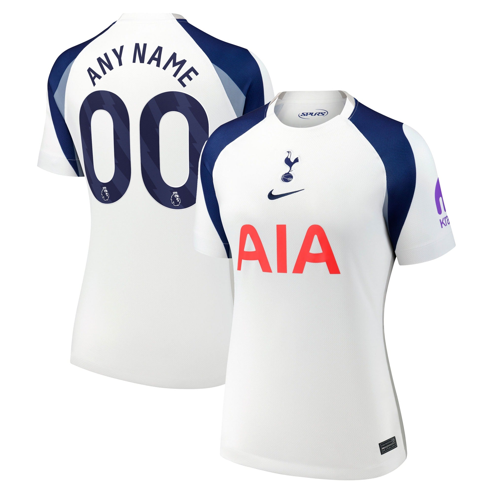 Tottenham Hotspur Nike Women's 2025/26 Third Replica Custom Jersey - Yellow/White