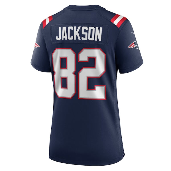 JaQuae Jackson New England Patriots Nike Women's  Game Jersey -  Navy