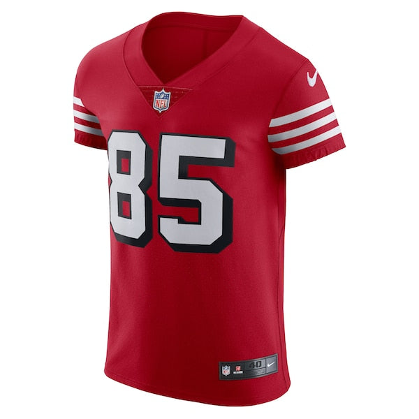 George Kittle San Francisco 49ers Nike Alternate Vapor Elite Jersey - Red/Scarlet/White