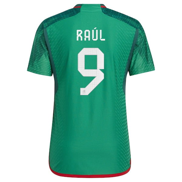 Raul Jimenez Mexico National Team adidas 2022/23 Home Authentic Player Jersey - Green