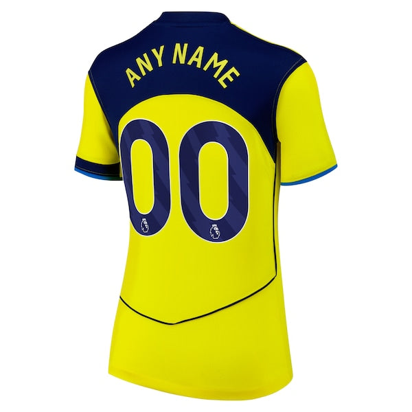 Tottenham Hotspur Nike Women's 2025/26 Third Replica Custom Jersey - Yellow/White