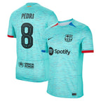 Pedri Barcelona Nike 2023/24 Third Replica Jersey - Aqua/Royal/White