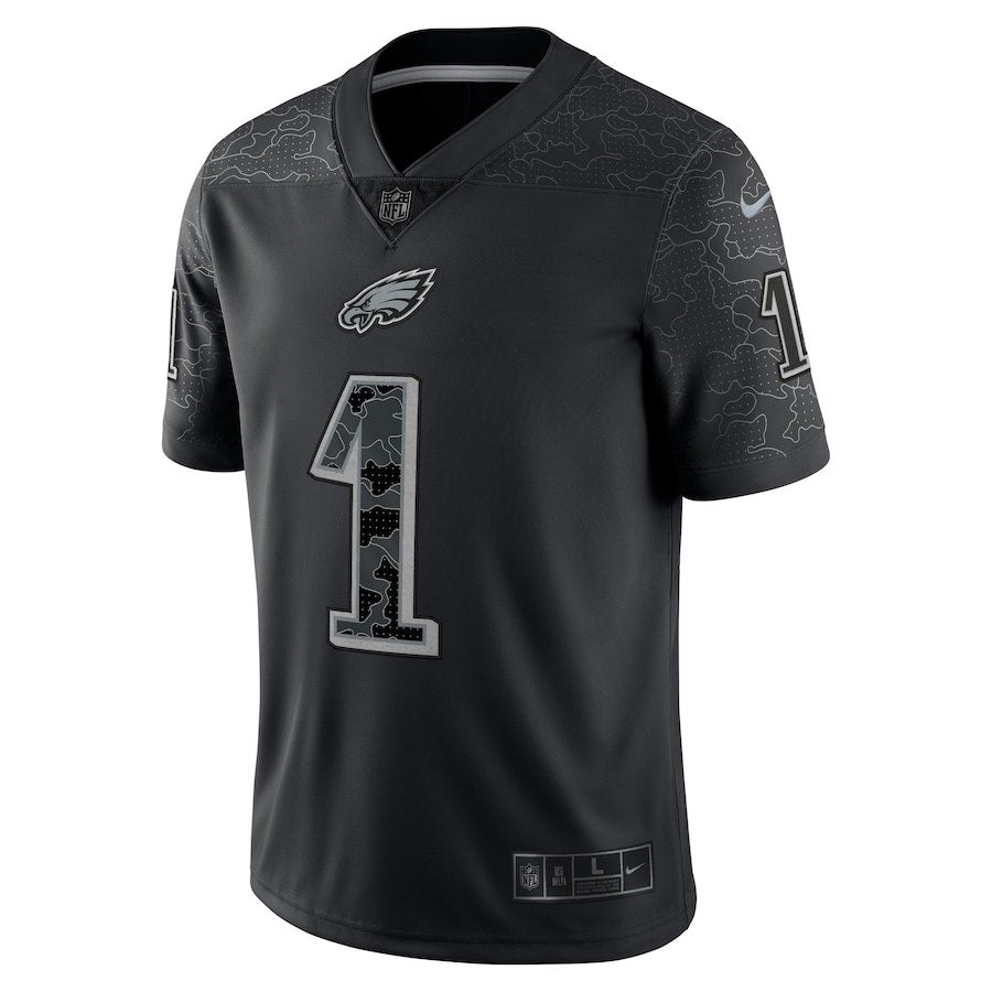 Jalen Hurts Philadelphia Eagles Nike RFLCTV Limited Jersey - Black