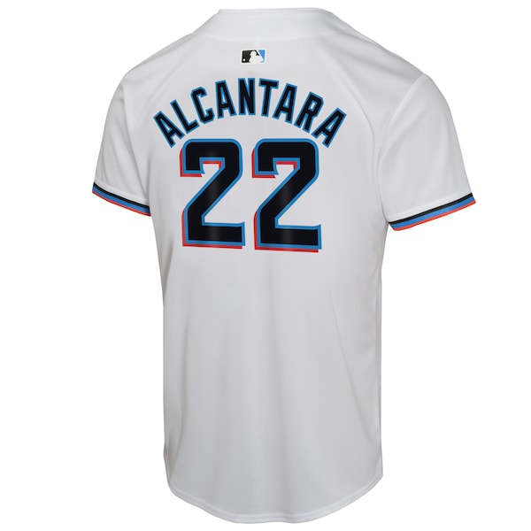 Sandy Alcantara Miami Marlins Nike Youth Home Game Player Jersey - White