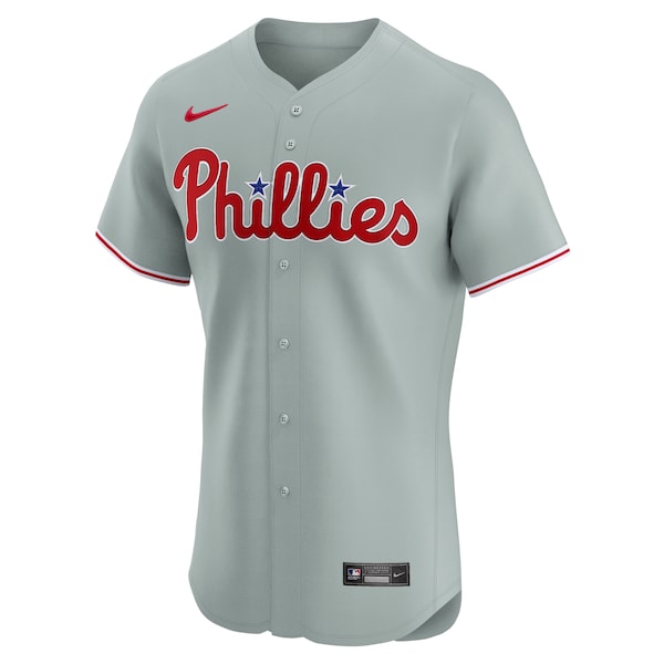 Philadelphia Phillies Nike Road Elite Jersey - Gray