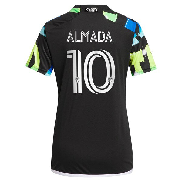 Thiago Almada Atlanta United FC adidas Women's 2024 The 404 Replica Player Jersey - Black