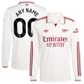 Arsenal adidas 2025/26 Third Authentic Long Sleeve Jersey - White/Blue/Red