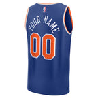 New York Knicks  Youth Custom Fast Break Jersey - Blue - Icon Edition