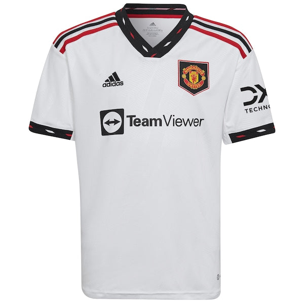 Victor Lindelof Manchester United adidas Youth 2022/23 Away Replica Player Jersey - White