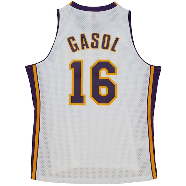 Pau Gasol Los Angeles Lakers Unisex Hall of Fame Class of 2023 Throwback Swingman Jersey - White