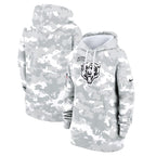 Chicago Bears Nike Women's 2024 Salute To Service Club Fleece Pullover Hoodie - Arctic Camo