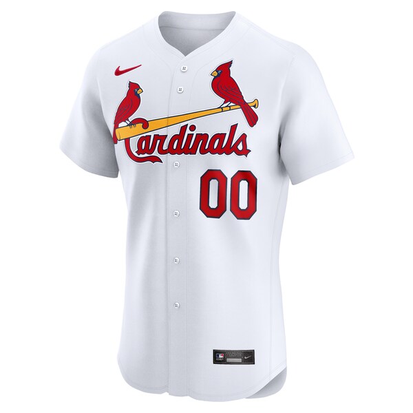 St. Louis Cardinals Nike Home Elite Custom Jersey - White