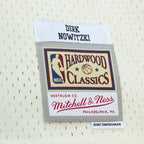 Dirk Nowitzki Dallas Mavericks Chainstitch Swingman Jersey - Cream