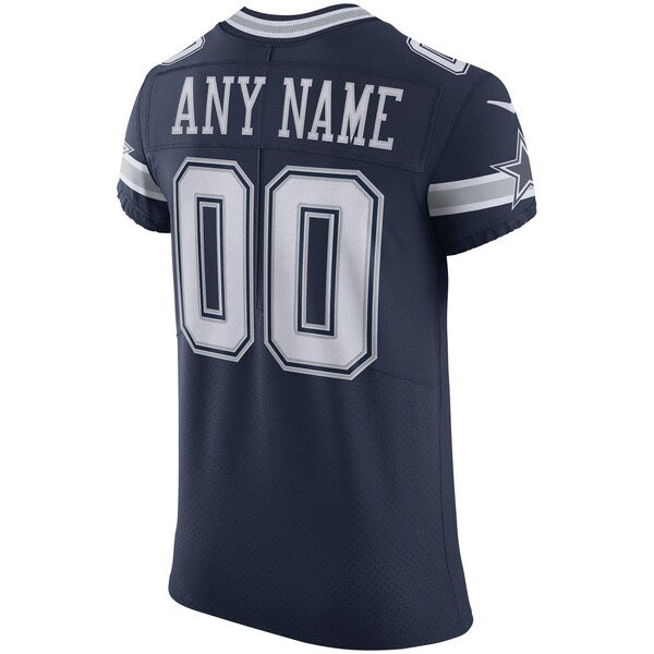 Dallas Cowboys Nike Vapor Elite Custom Jersey - Navy