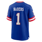 Malik Nabers New York Giants Nike 2nd Alternate 2024 NFL Draft Game Jersey - Royal