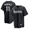 José Ramírez Cleveland Guardians Nike Lights Out Replica Player Jersey - Black