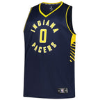 Tyrese Haliburton Indiana Pacers  Big & Tall Fast Break Jersey - Icon Edition - Navy