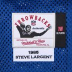 Steve Largent Seattle Seahawks 1985 Authentic Throwback Retired Player Jersey - Royal