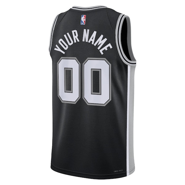 San Antonio Spurs Nike Unisex Swingman Custom Jersey Black - Icon Edition