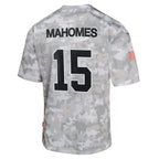 Patrick Mahomes Kansas City Chiefs Nike Youth 2024 Salute to Service Game Jersey - Arctic Camo