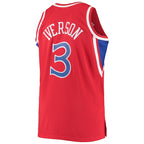 Allen Iverson Philadelphia 76ers 1996/97 Big & Tall Hardwood Classics Swingman Jersey - Red/Black/Royal/White