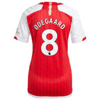 Martin Odegaard Arsenal adidas Women's 2023/24 Home Replica Player Jersey - Red/Green/Yellow