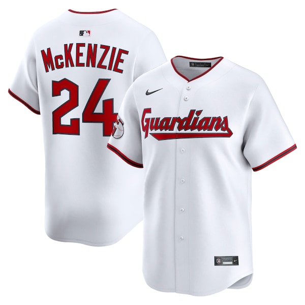 Triston McKenzie Cleveland Guardians Nike Home Limited Player Jersey - White