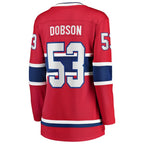 Noah Dobson Montreal Canadiens  Women's Home Breakaway Jersey - Red