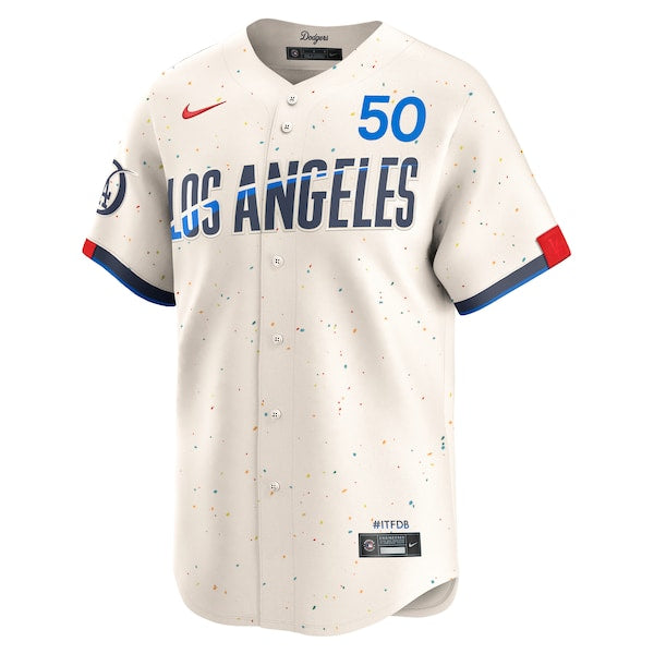 Mookie Betts Los Angeles Dodgers Nike City Connect Limited Player Jersey - Cream