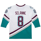Teemu Selanne Anaheim Ducks 1996-97 Power Play Jersey - White/Purple