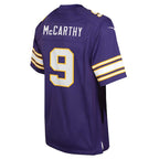 J.J. McCarthy Minnesota Vikings Nike Youth Classic Alternate Player Game Jersey - Purple